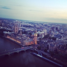 Vista de cima da London Eye <3